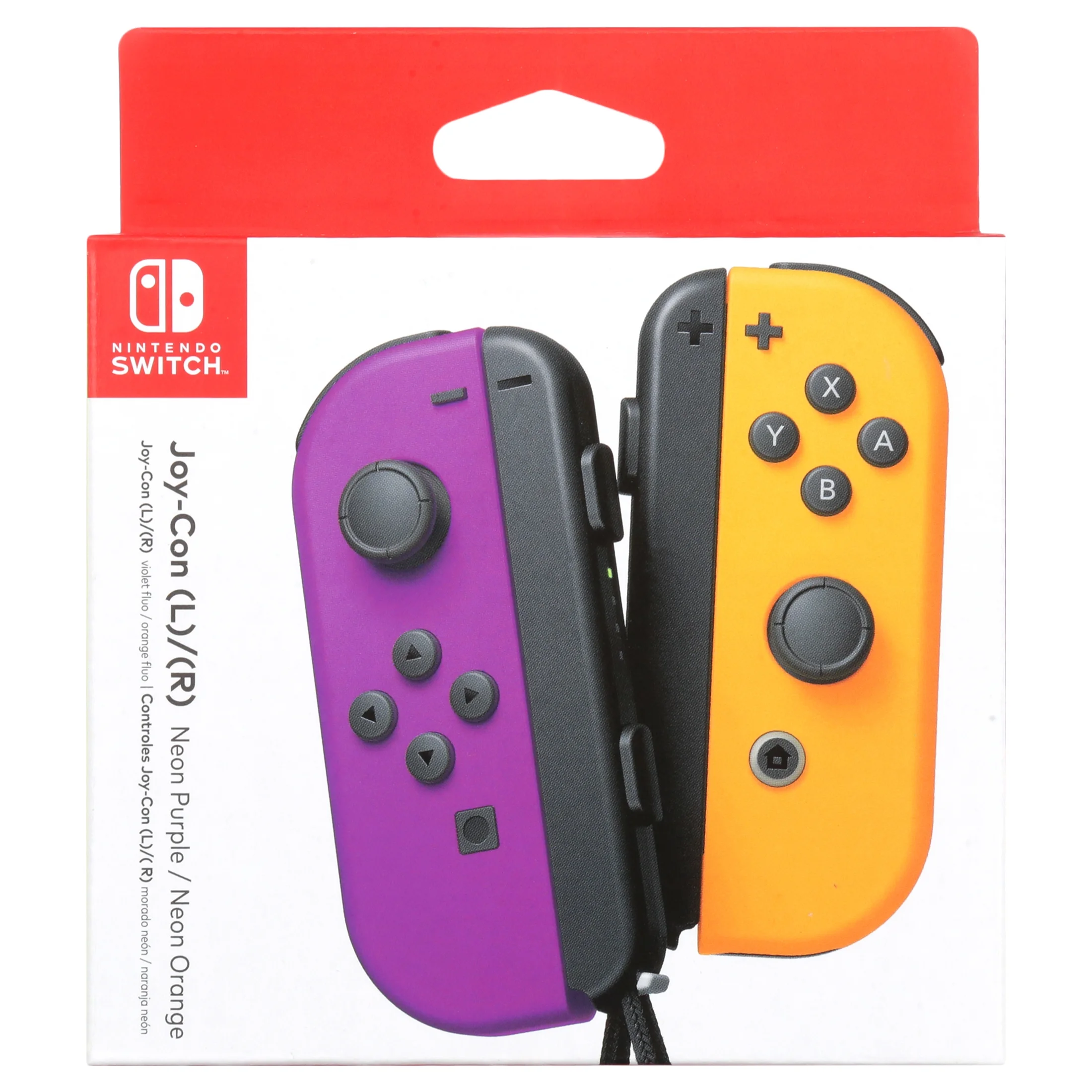 Nintendo Switch Joy-Con Pair - Neon Purple/Orange