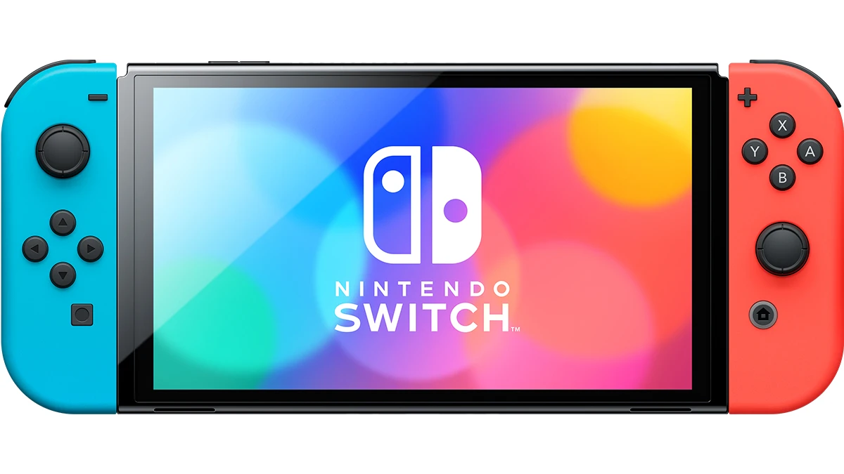 Nintendo Switch OLED Model - Neon Red/Blue