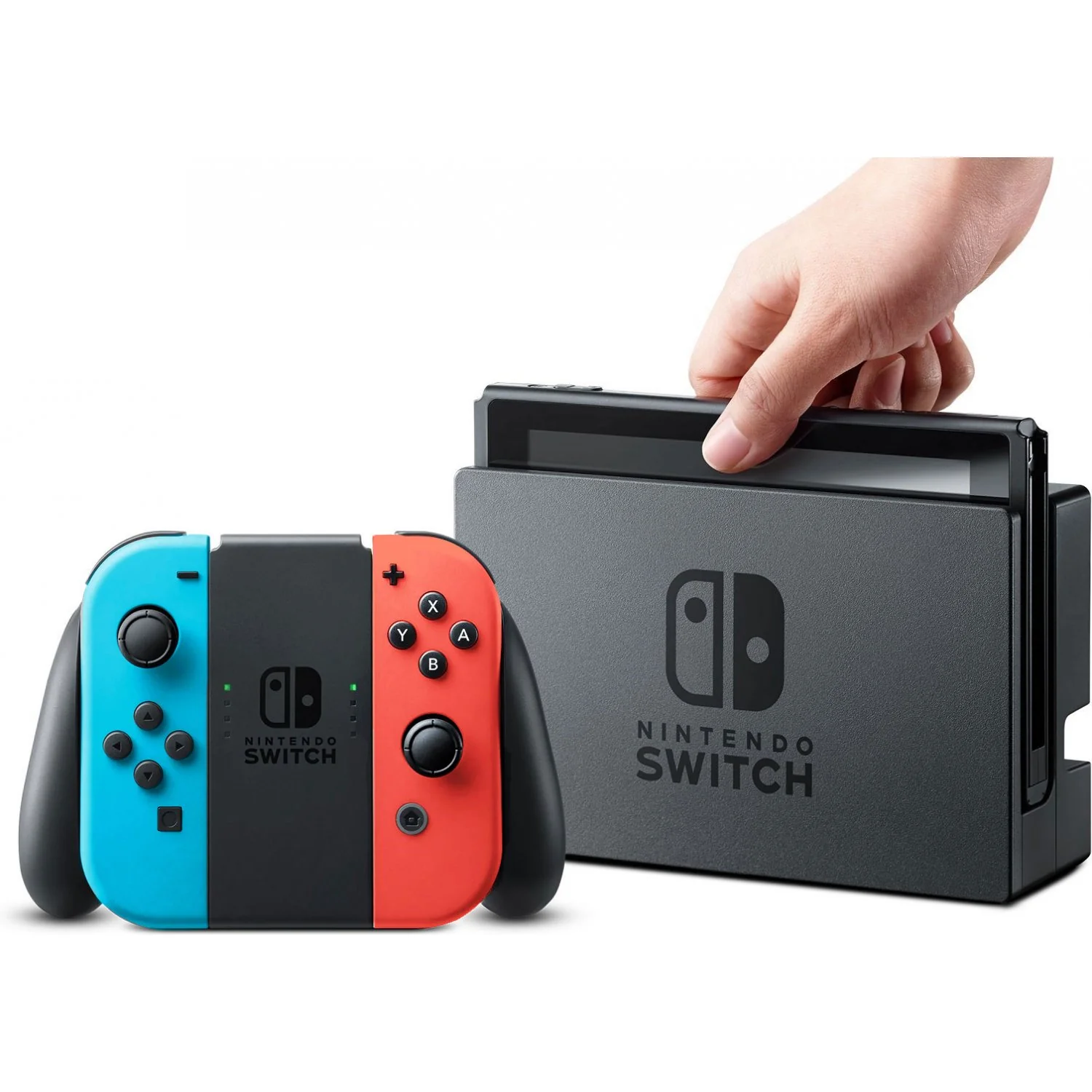 Nintendo Switch V2 - Neon Red/Blue