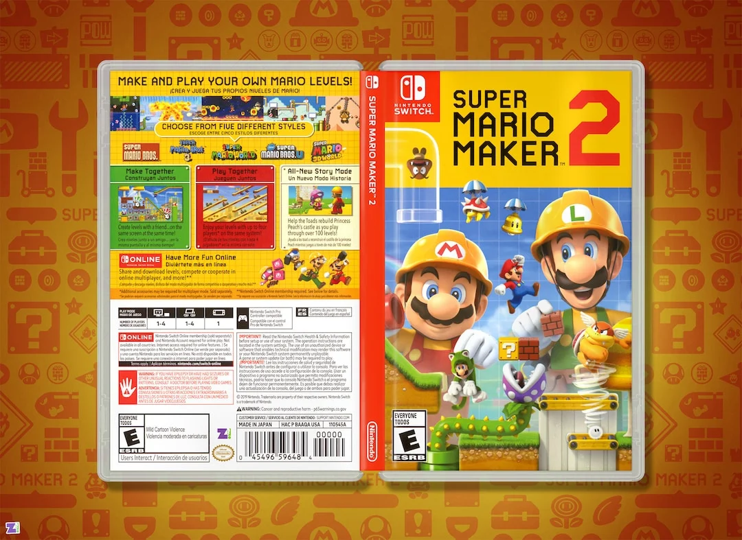 Super Mario Maker 2 - Nintendo Switch Disk